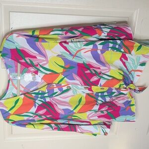 NWT Mirror Image Colorful Women's Button-Up Top